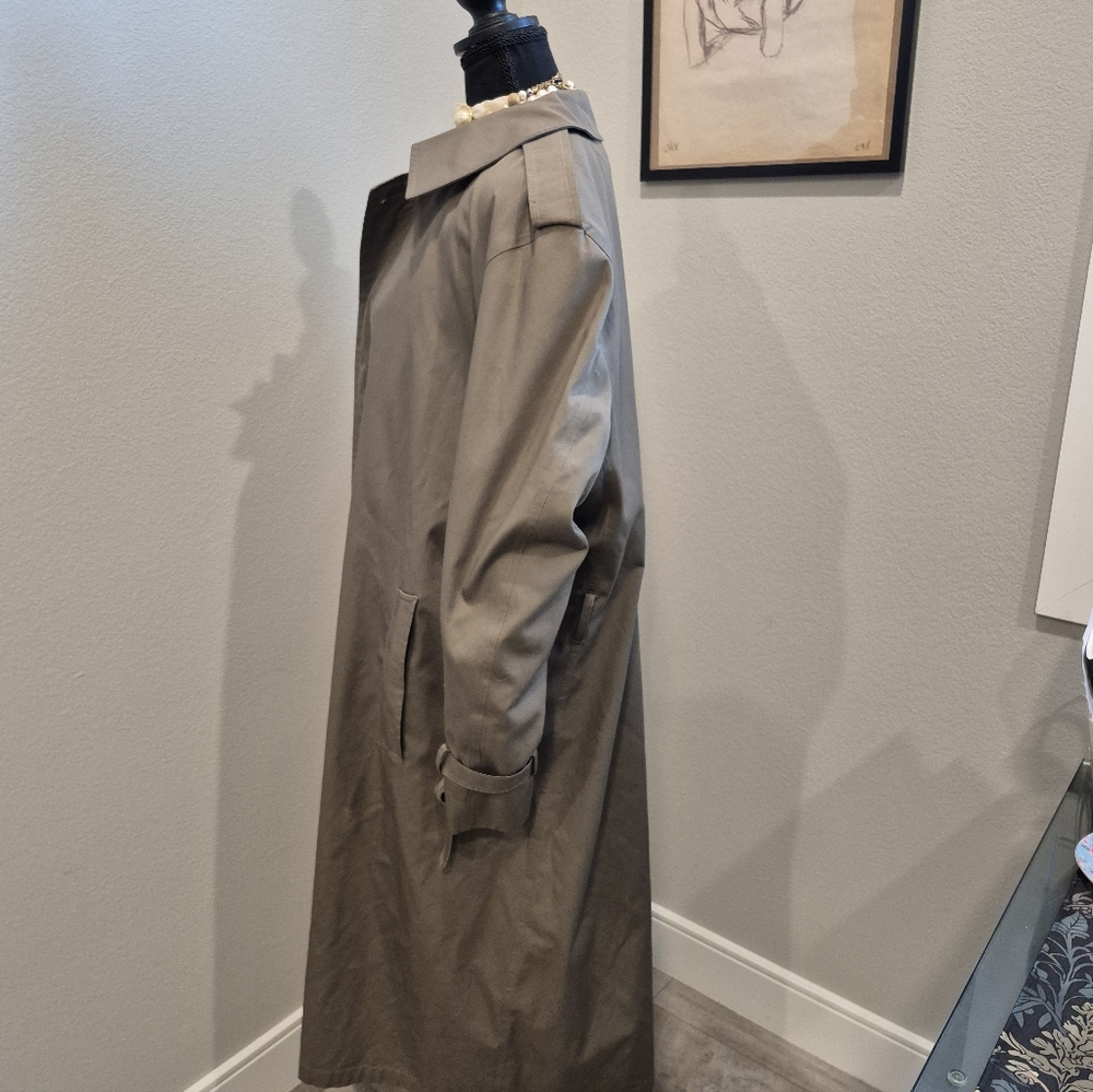 Vintage Bottany 500 Classic Trench Coat With Zippet Lining Size 44 - XL/L - Picture 12 of 16